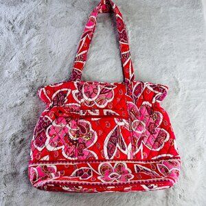 Vera Bradley Bag Rosies Posies Laura Tote Bag Purse Quilted‎ Paisley Floral